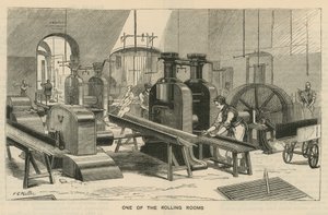 Schizzi alla Royal Mint, Tower Hill; una delle stanze di laminazione