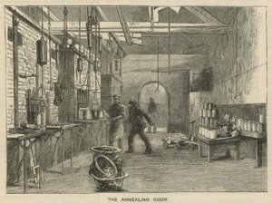 Schizzi alla Royal Mint, Tower Hill; la stanza di ricottura da English School