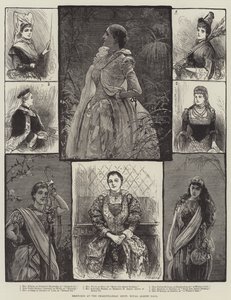 Schizzi allo spettacolo shakespeariano, Royal Albert Hall (incisione)