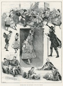 Schizzi da The Gondoliers al Savoy Theatre da English School