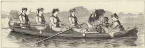 Schizzi da un lancio a vapore alla Regata di Henley da English School