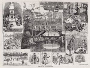 Schizzi nel Battersea Park