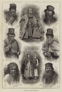 Schizzi dei caratteri russi