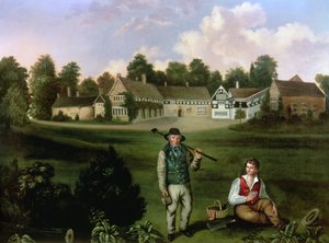 Smithills Hall dal sud, 1820 da English School