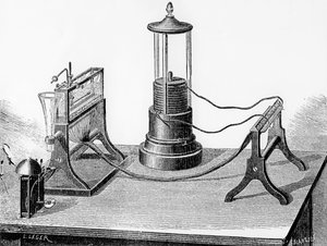 Il telegrafo perfezionato di Soemmering, 1883