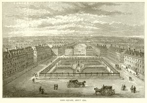 Soho Square, intorno al 1700