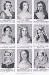 Alcune donne famose nella storia, illustrazione dalla Storia delle Nazioni di Hutchinson, c.1910