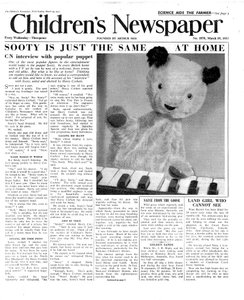 Sooty, prima pagina di 