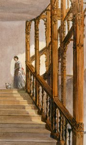 Scale sud, Audley End House, fine XIX secolo da English School