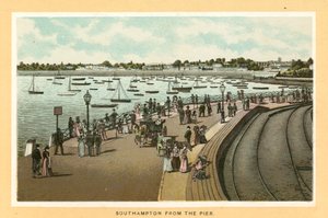 Southampton dal molo (litografia a colori)