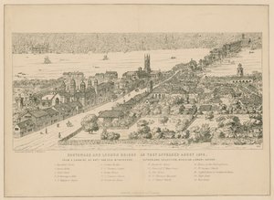 Southwark e London Bridge come apparivano intorno al 1546 da English School