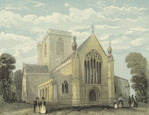 Cattedrale di St Asaph, estremità ovest da English School