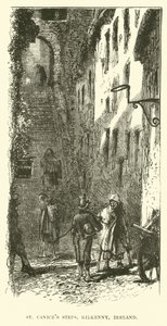Scalinata di San Canice, Kilkenny, Irlanda da English School