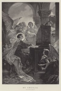 Santa Cecilia (incisione) da English School