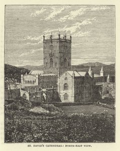 Cattedrale di St Davids, vista nord-est da English School