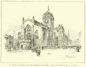 Cattedrale di St Giles e la restaurata City Cross da English School