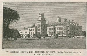Casa di San Giles, Cranbourne, Dorset, residenza di campagna di Lord Shaftesbury da English School