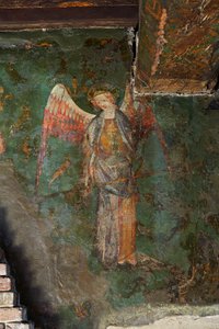 San Michele Arcangelo, (dettaglio) del murale della Torre Byward