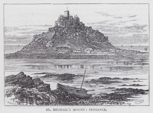 Monte San Michele, Penzance (incisione) da English School