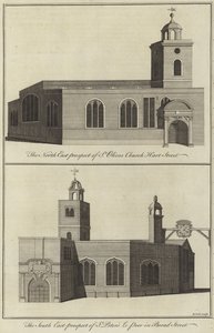 Chiesa di St Olave, Hart Street e Chiesa di St Peter le Poor, Broad Street, Londra da English School