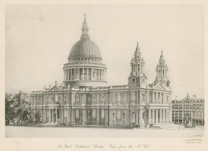 Cattedrale di St Paul, Londra, veduta da nord-ovest da English School