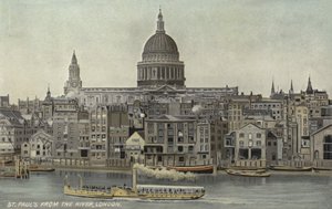 St Pauls dal fiume, Londra da English School