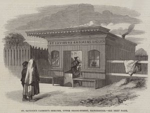 Rifugio per Carrettieri di St Saviour, Upper Brook-Street, Manchester (incisione)