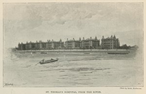 St Thomass Hospital, dal fiume