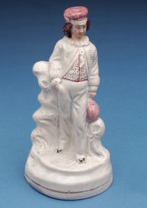 Figura Staffordshire di un ragazzo della Rugby School, c.1860 (ceramica)