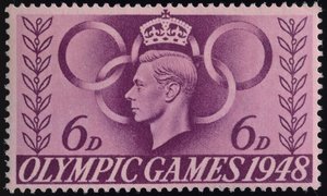 Francobollo commemorativo delle Olimpiadi di Londra 1948