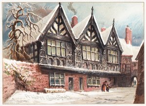 Stanley Palace, Chester, Cartolina di Natale da English School