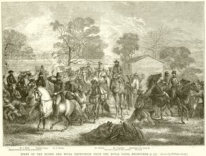 Partenza della Spedizione di Burke e Wills dal Royal Park, Melbourne da English School