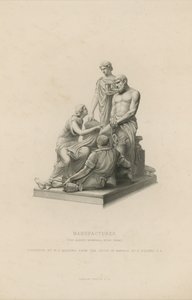 Statua che raffigura le Manifatture che adorna il Memoriale di Alberto