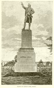 Statua del Capitano Cook, Sydney da English School