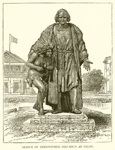 Statua di Cristoforo Colombo a Colon da English School