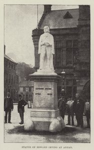 Statua di Edward Irving ad Annan da English School