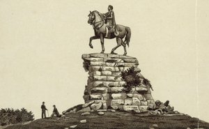 Statua di Giorgio III, Windsor (litografia) da English School