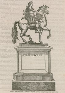 Statua di Re Guglielmo III, in St Jamess Square, Londra da English School