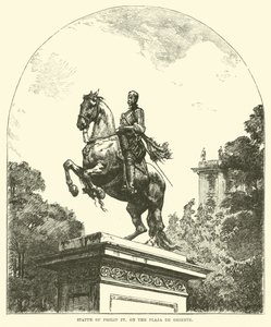 Statua di Filippo IV, sulla Plaza de Oriente da English School