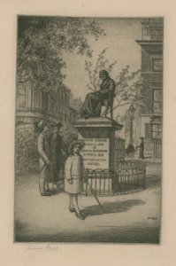 Statua di Thomas Carlyle da English School