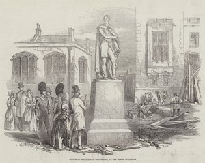 Statua del Duca di Wellington, alla Torre di Londra da English School