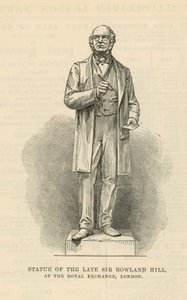 Statua del defunto Sir Rowland Hill da English School