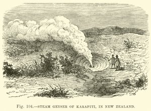 Geyser di vapore di Karapiti, in Nuova Zelanda