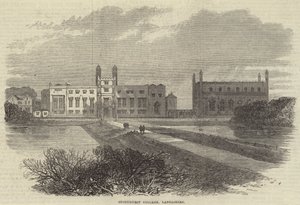 Collegio di Stonyhurst, Lancashire (incisione) da English School