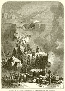 Assalto alla Fortezza di Ciudad Rodrigo da parte degli Inglesi, sotto Lord Wellington da English School