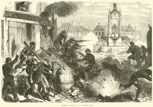 Combattimenti di strada a Chateaudun, ottobre 1870 da English School