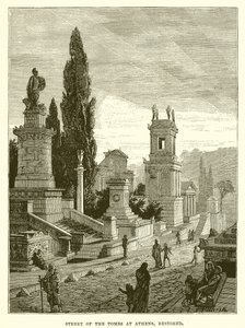Strada delle tombe ad Atene, restaurata