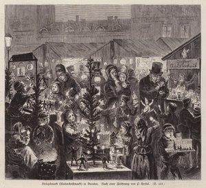 Mercato di Natale Striezelmarkt, Dresda, Germania da English School