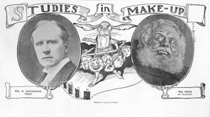 Studi sul trucco, illustrazione da The King, 1 giugno 1901