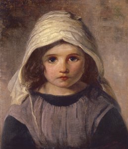 Studio di una ragazza con un cappellino, 1890 da English School
